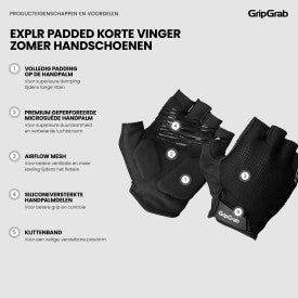 Gripgrab EXPLR RC Max Padded  Korte Vingers Zomer Fietshandschoenen