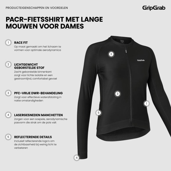 Gripgrab PACR Fietsshirt Lange Mouwen Dames
