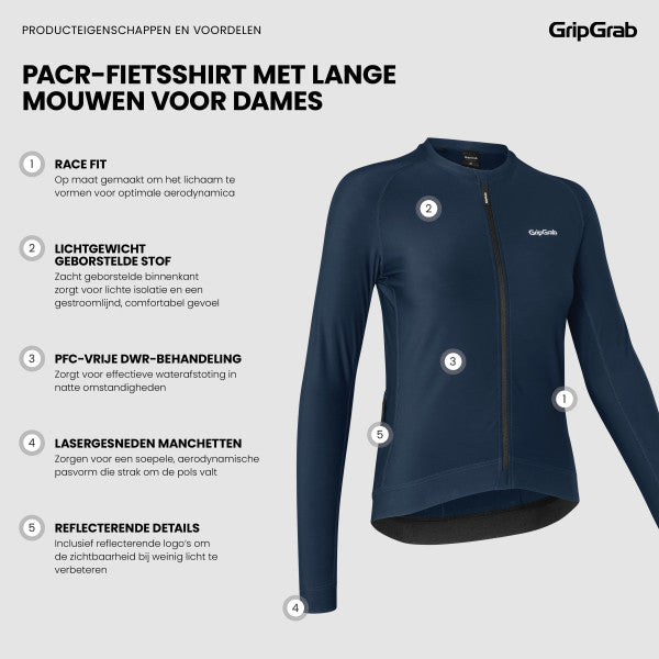 Gripgrab PACR Fietsshirt Lange Mouwen Dames