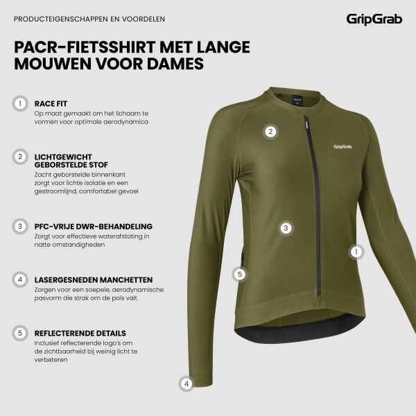 Gripgrab PACR Fietsshirt Lange Mouwen Dames