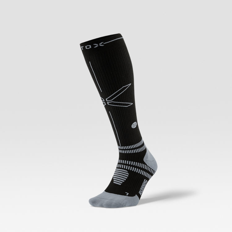 Chaussettes de sport hautes Stox pour hommes Bleu - Orange 