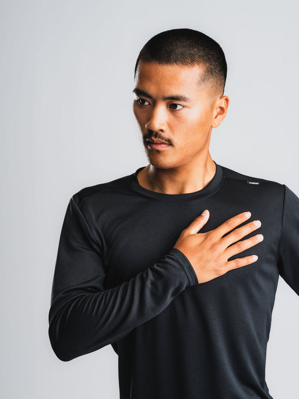 Fusion TEMPO! TWO Laufshirt Langarm Herren 