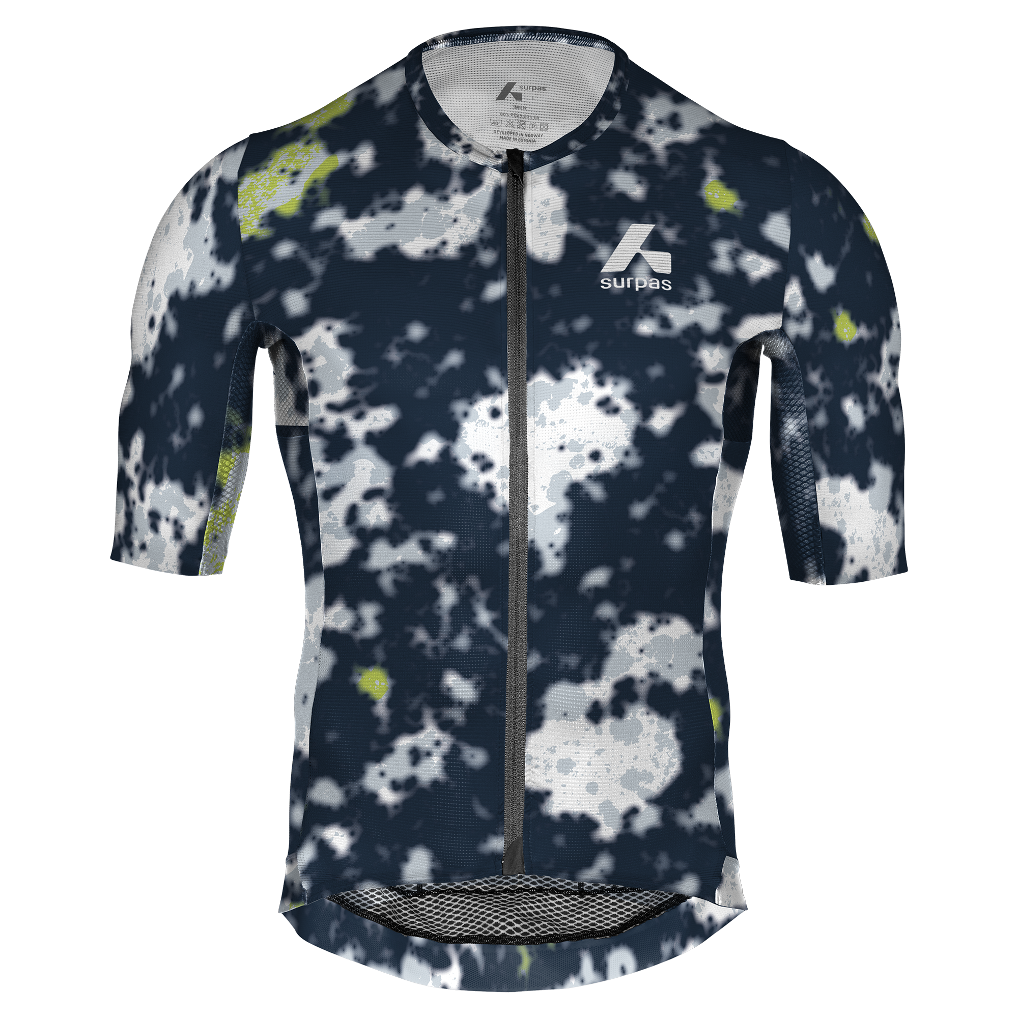 Surpas Purpose Fietsshirt Ink /White/Volt Heren