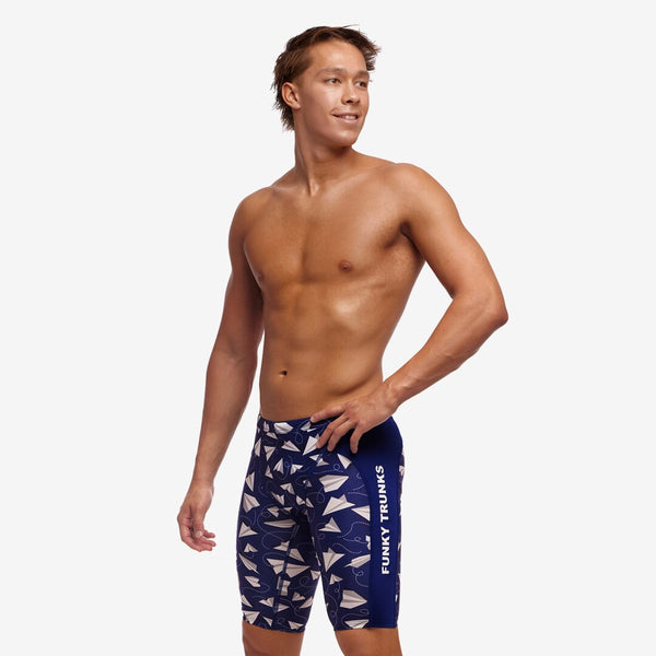 Funky Trunks Training Jammer Paper Plain
