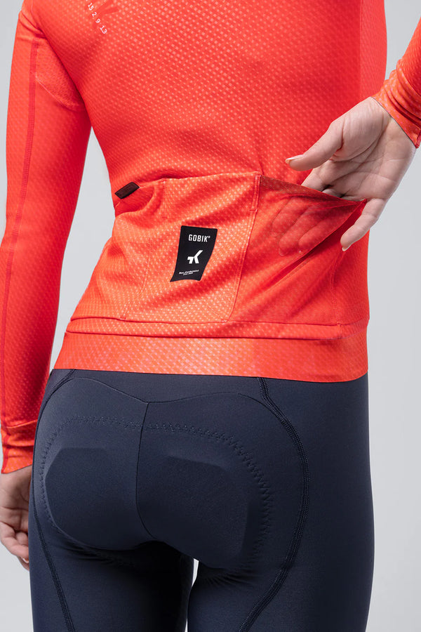 Gobik Hyder Lange Mouwen Jersey Dames Vermilion
