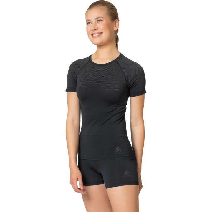 Odlo BL TOP Crew Neck kurzarm Damen - schwarz 