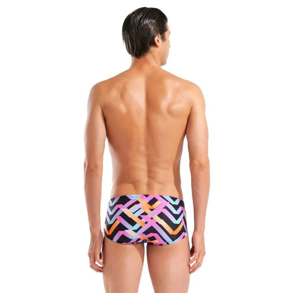 Arena Texture Swim Low Waist Short black-multi Heren