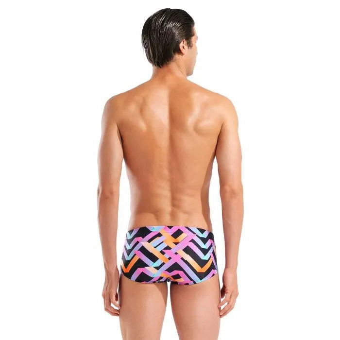 Arena Texture Swim Low Waist Short black-multi Heren
