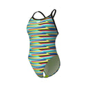 Arena Racing Stripe Swimsuit Xcriss Cross Badpak Dames