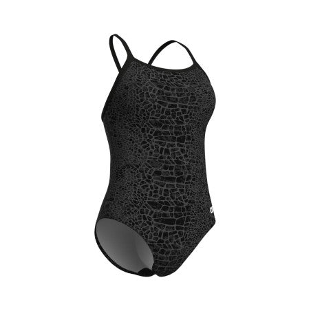 Arena Snakeskin Swimsuit Lightdrop Back Dames