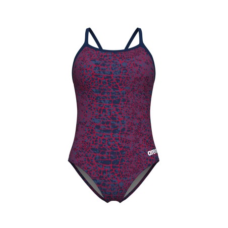 Arena Snakeskin Swimsuit Lightdrop Back Dames